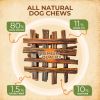 Gullet Sticks 24 Count 100% Natural Beef Esophagus Dog Chews 6” Premium Dog Treats for Training Puppies & Adults Zero Filler or Preservatives