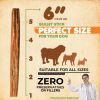 Gullet Sticks 24 Count 100% Natural Beef Esophagus Dog Chews 6” Premium Dog Treats for Training Puppies & Adults Zero Filler or Preservatives