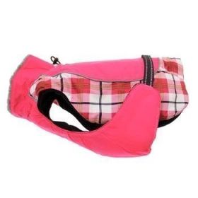 Alpine All-Weather Dog Coat - Raspberry Plaid (Option: Medium)