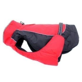 Alpine All-Weather Dog Coat - Red and Black (Option: Medium)