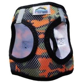 American River Choke Free Dog Harness Camouflage Collection - Orange Camo (Option: Large)