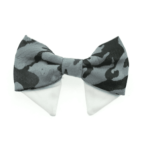 Universal Dog Bow Tie - Gray Camo (Option: Type 1)