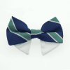 Universal Dog Bow Tie - Navy Blue and Green Stripe