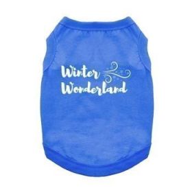 Winter Wonderland Dog Shirt - Blue (Option: Medium)