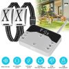 2 In 1 Wireless Electric Dog Fence Waterproof Pet Shock Boundary Containment System Electric Training Collar with 2 Receiver Collars for Small Medium