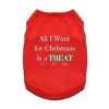 All I Want For Christmas Dog Shirt - Red