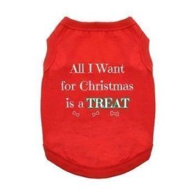 All I Want For Christmas Dog Shirt - Red (Option: X-Small)