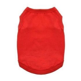 Cotton Dog Tank - Flame Scarlet Red (Option: X-Small)