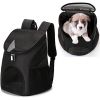 Dog Carrier Backpack Breathable for Small Pets/Puppies; Pet Carrier Bag with Mesh Ventilation; Safety Features and Cushion Back Support; for Trav