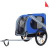 Large Folding Bike Trailer for Dogs, 120LB Capacity All-Terrain Pet Carrier, Durable Steel Frame for Cycling, Jogging, Camping & Outdoor Adventures