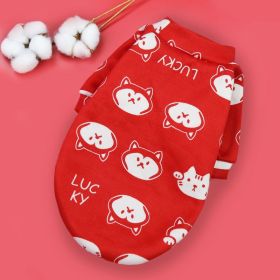 Small Dog Hoodie Coat Winter Warm Pet Clothes for Bulldog Chihuahua Shih Tzu Sweatshirt Puppy Cat Pullover Dogs; Chrismas pet clothes (Color: Red Husky, size: L for 3.5-4.5kg)