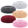 Pet Dog Bed Soft Warm Fleece Puppy Bed Dog Cozy Nest Sofa Bed Cushion For S/M Dog