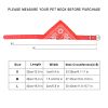Adjustable Bandana Leather Pet Collar Triangle Scarf