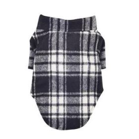 Flannel Dog Shirt - Black and White Plaid (Option: 2X-Large)