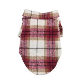 Flannel Dog Shirt - Red and White Plaid (Option: 2X-Large)