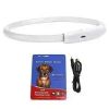 USB Rechargeable LED Dog Collar Multi-Color Lighting Dog Safety Collar Cuttable Length Glow Dog Collar For Small Medium Large Dog Night Walking