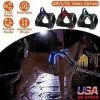 Light Up Dog Harness Rechargeable LED Dog Harness No Pull Lighted Dog Vest with Handle for Small/Medium/Large Dogs