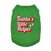 Santa's Little Helper Dog Shirt - Green
