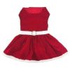 Holiday Dog Harness Dress - Red Velvet Sparkle