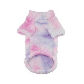 Soft Plush Pullover - Tie-Dye Pink & Purple (Option: Large)