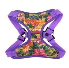 Wrap and Snap Choke Free Dog Harness by Doggie Design - Sunset Hibiscus (Option: Medium)